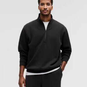 Lululemon Men's Black Steady State Half Zip Pullover Size Medium